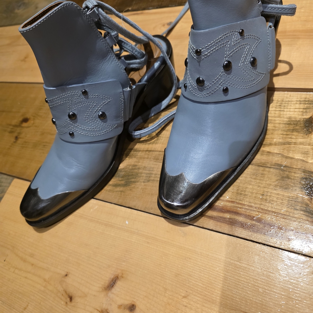 FP Movement by Free People Blue Mules with Silver Accents